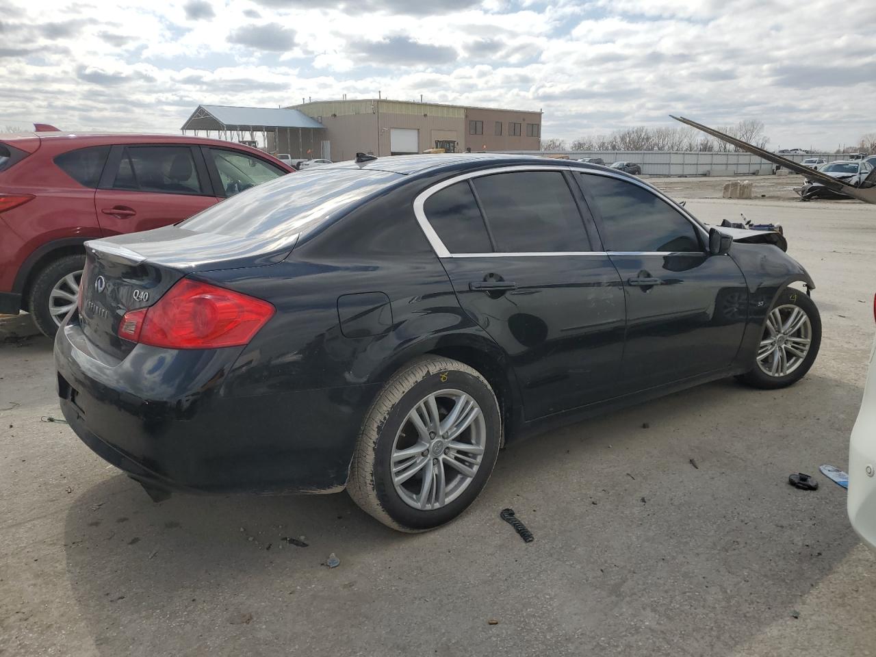2015 Infiniti Q40 VIN JN1CV6AR7FM521221 Copart auction photo, front end damage thumbnail 3