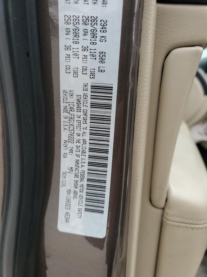 2019 Jeep Grand Cherokee VIN 1C4RJFBG1KC570222 Copart auction photo, front end damage thumbnail 15