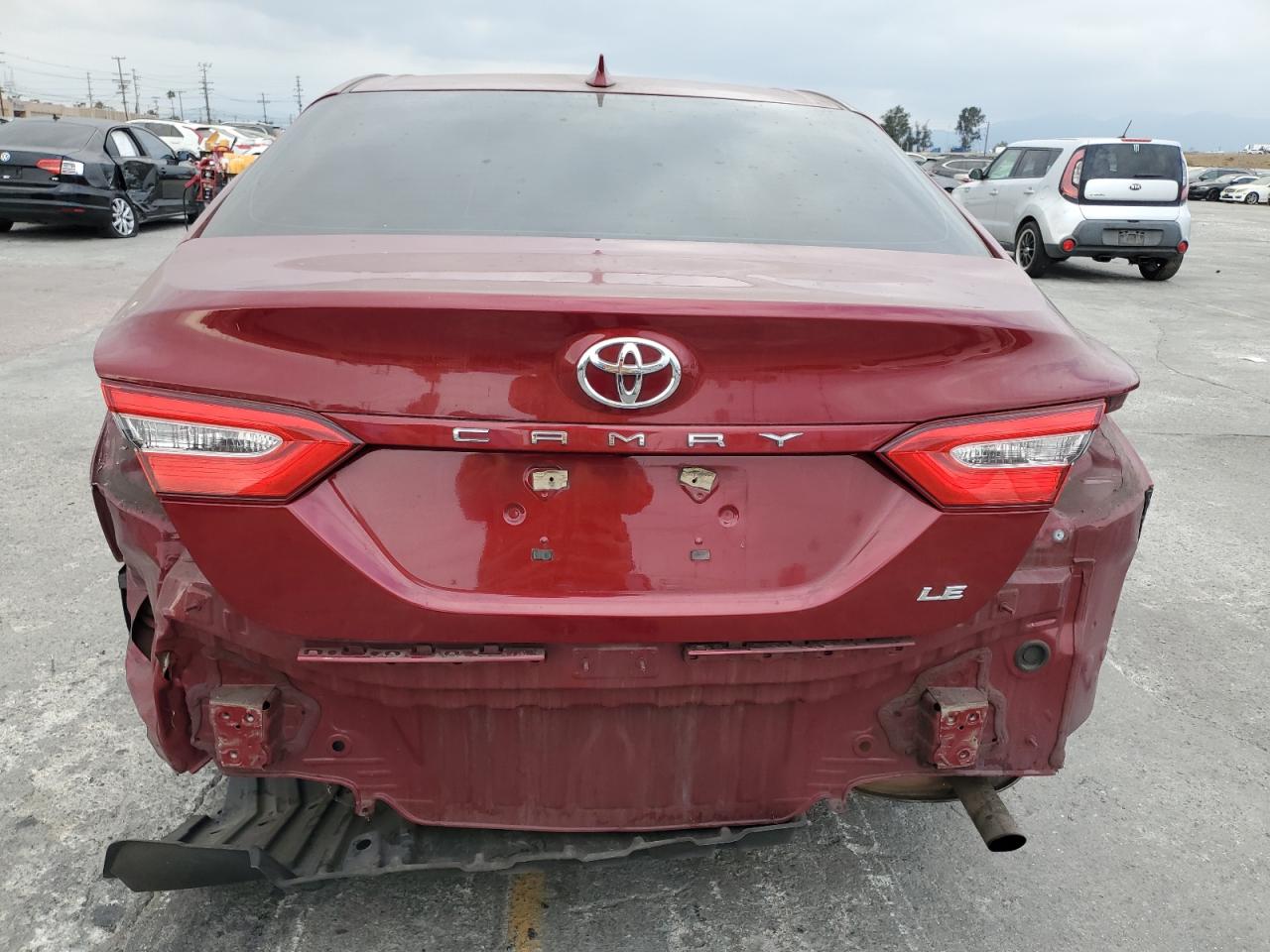2020 Toyota Camry VIN 4T1C11AKXLU915754 Copart auction photo, rear end / front end damage thumbnail 6