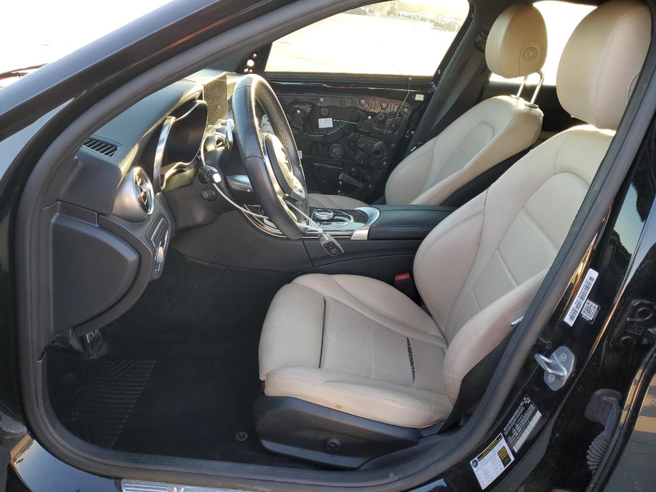 2019 Mercedes-Benz C-klasse VIN 55SWF8DBXKU311196 Copart auction photo, front end / side damage thumbnail 7