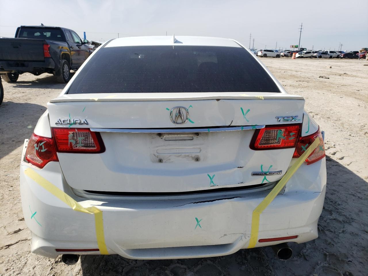 2013 Acura TSX VIN JH4CU2F81DC006550 Copart auction photo, rear end / minor dent/scratches damage thumbnail 6