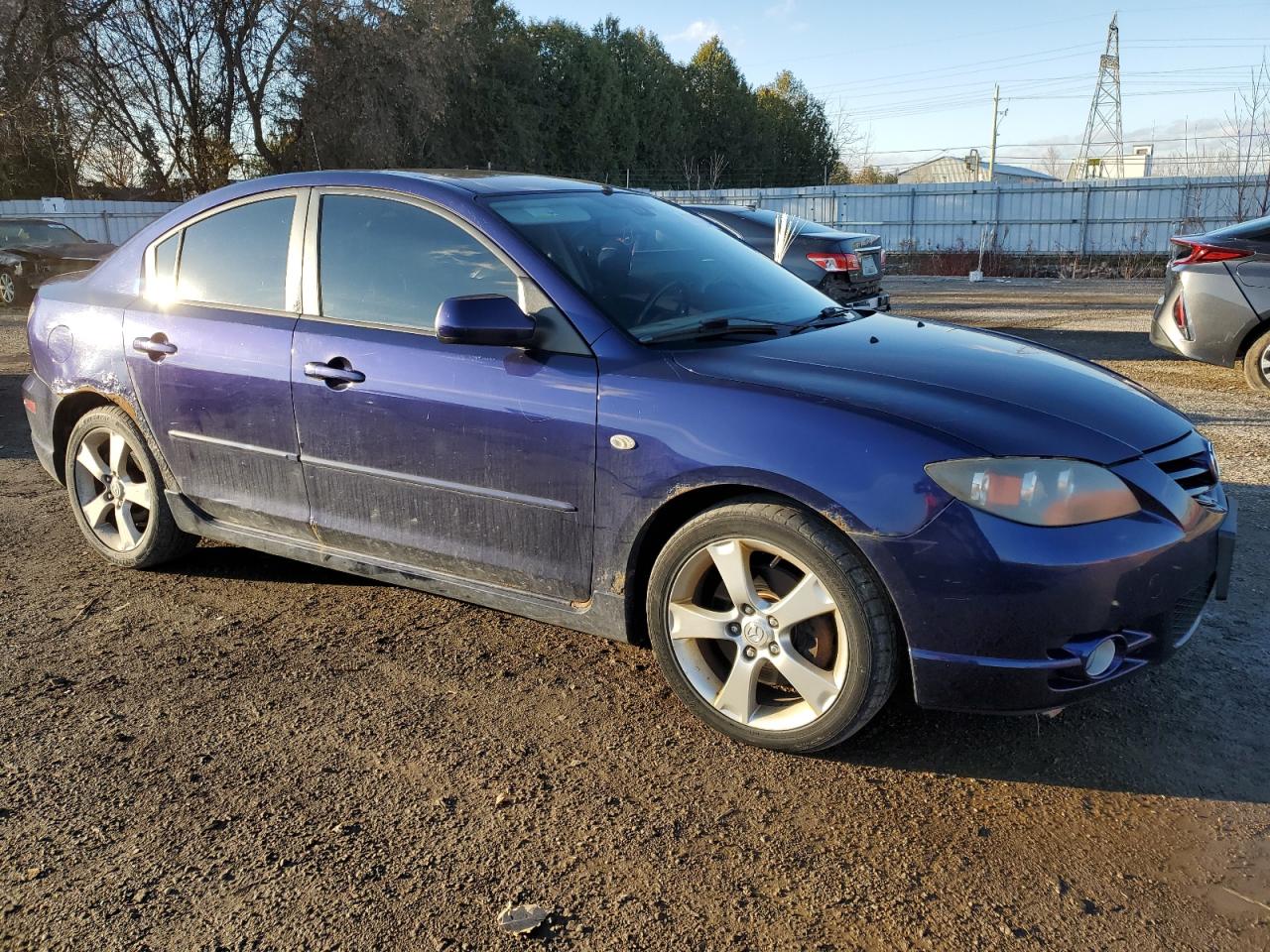 2004 Mazda 3 VIN JM1BK123941158918 Copart auction photo, front end / side damage thumbnail 4