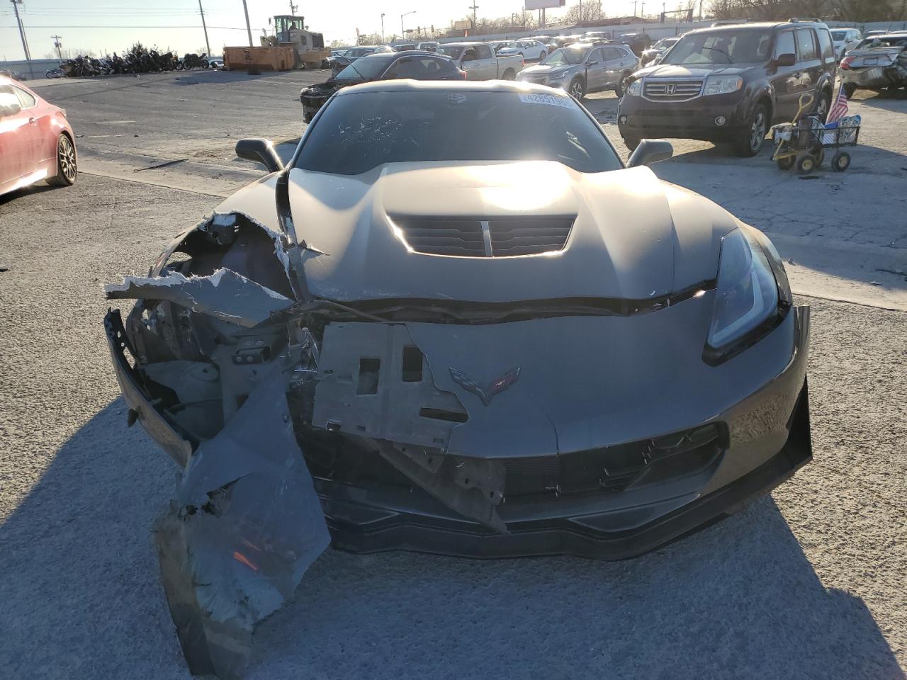 2017 Chevrolet Corvette VIN 1G1YS2D64H5606898 Copart auction photo, front end / minor dent/scratches damage thumbnail 5