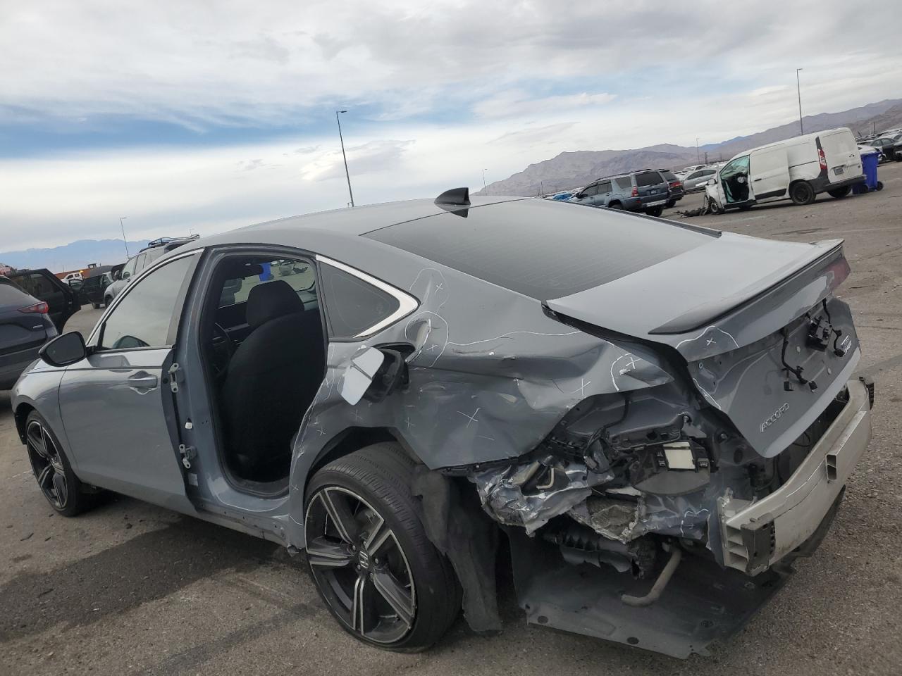 2023 Honda Accord VIN 1HGCY2F59PA029698 Copart auction photo, all over damage thumbnail 2