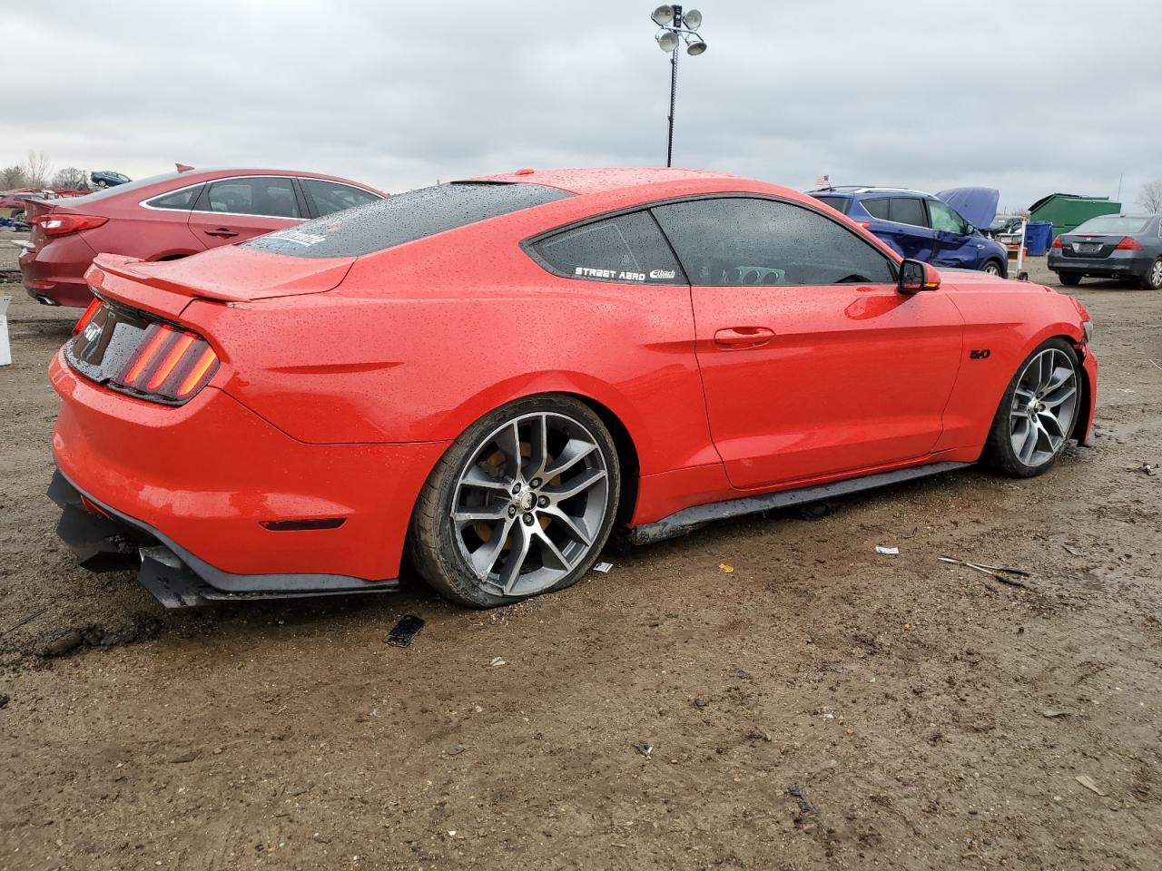 2015 Ford Mustang VIN 1FA6P8CF4F5362273 Copart auction photo, rear end / minor dent/scratches damage thumbnail 3