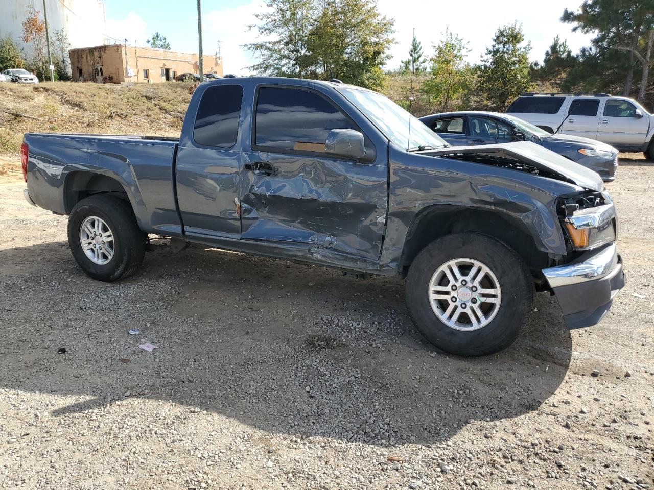 2009 GMC Canyon VIN 1GTDT19E698142512 Copart auction photo, front end / side damage thumbnail 4