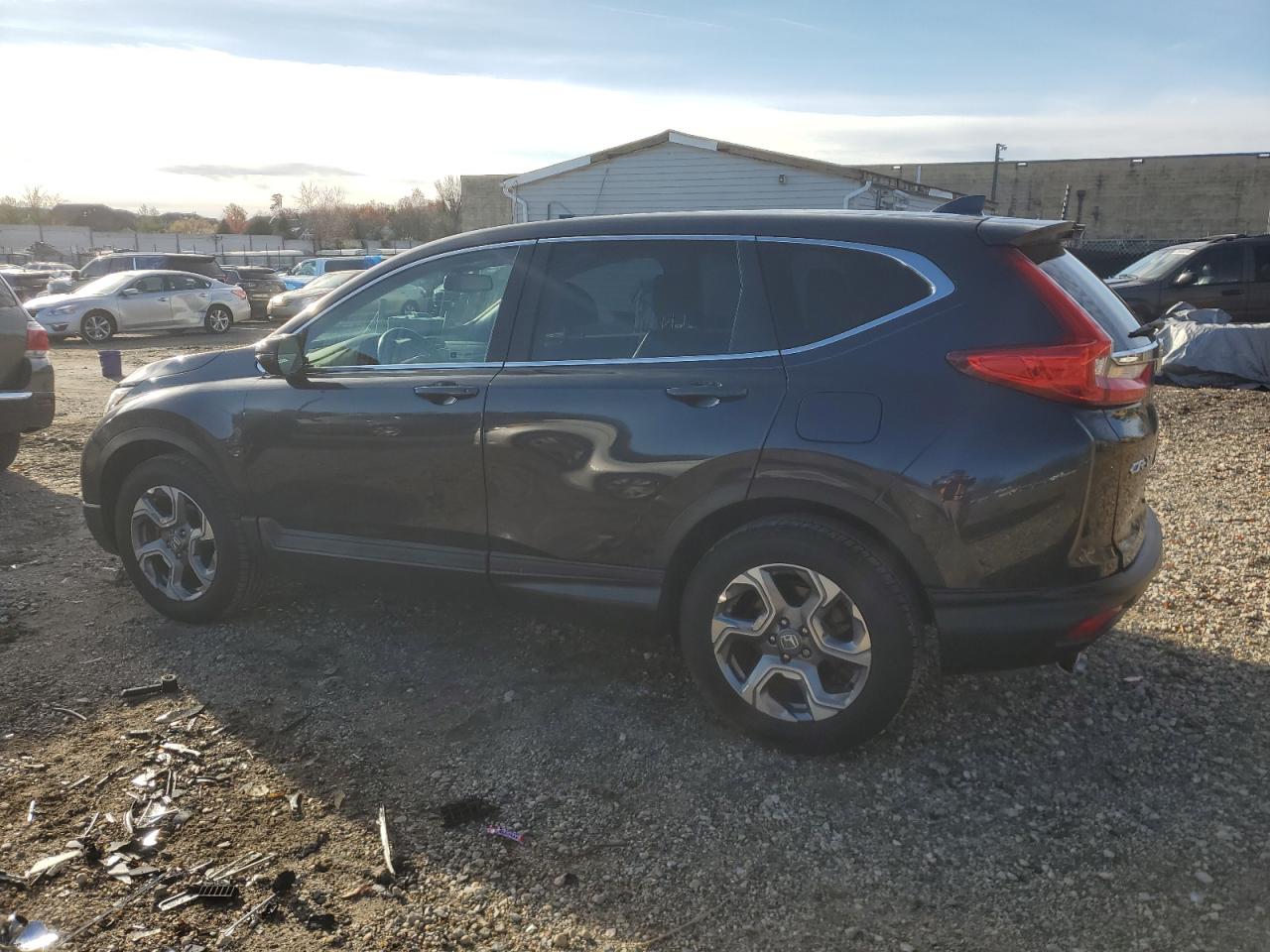 2017 Honda CR-V VIN 2HKRW2H82HH664150 Copart auction photo, all over / rear end damage thumbnail 2
