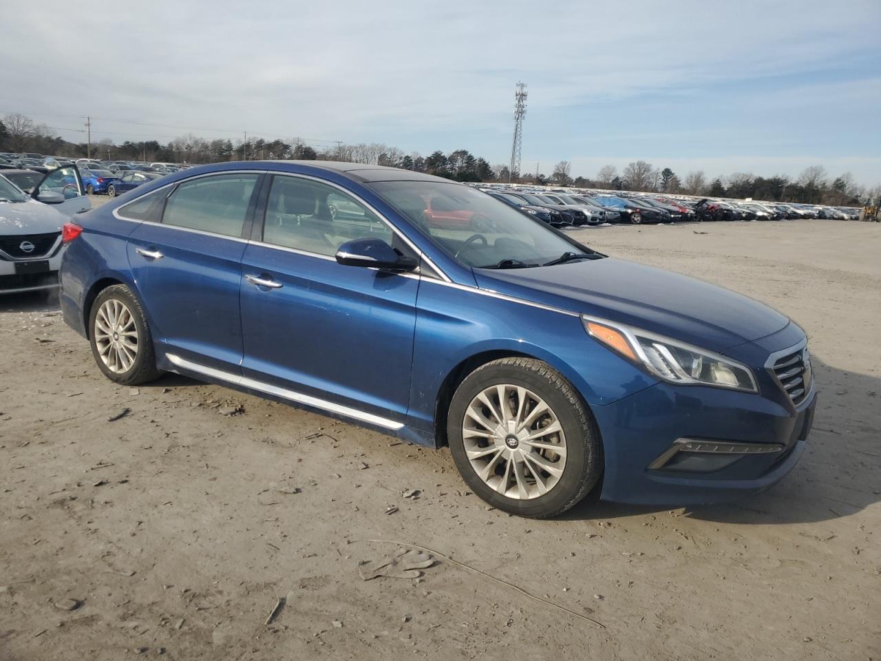 2015 Hyundai Sonata VIN 5NPE34AF8FH112290 Copart auction photo, side / minor dent/scratches damage thumbnail 4