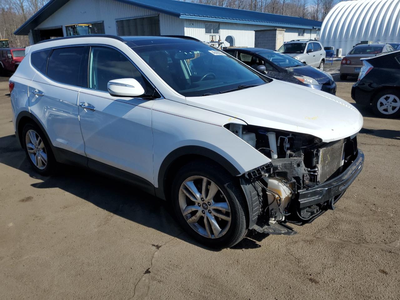 2015 Hyundai Santa Fe VIN 5XYZWDLA2FG264387 Copart auction photo, front end / minor dent/scratches damage thumbnail 4