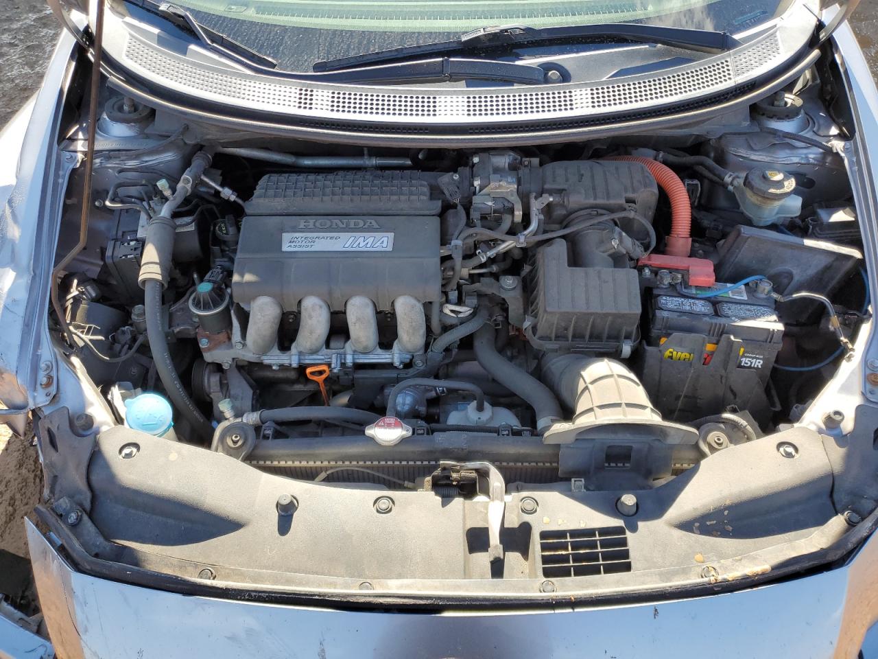 2011 Honda CR-Z VIN JHMZF1D61BS000749 Copart auction photo, front end / side damage thumbnail 11