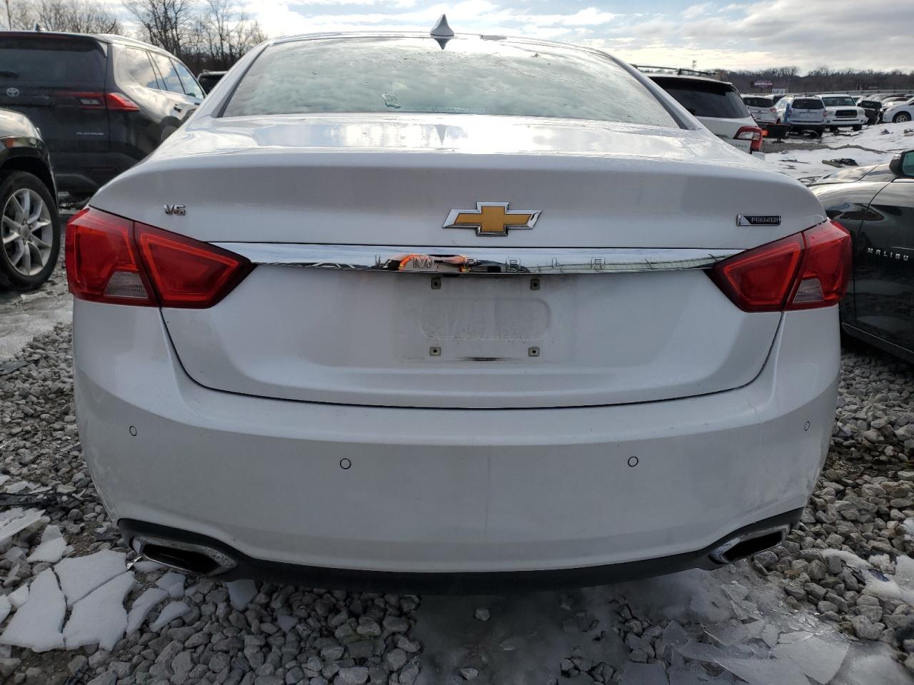 2017 Chevrolet Impala VIN 2G1145S31H9134636 Copart auction photo, front end / side damage thumbnail 6
