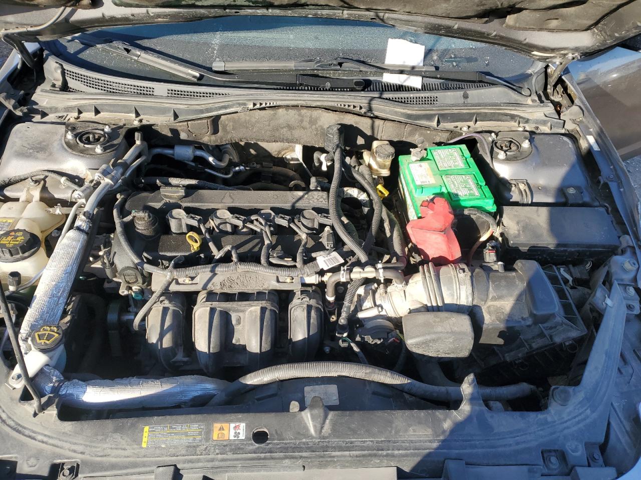 2010 Ford Fusion VIN 3FAHP0HAXAR343093 Copart auction photo, front end / undercarriage damage thumbnail 11