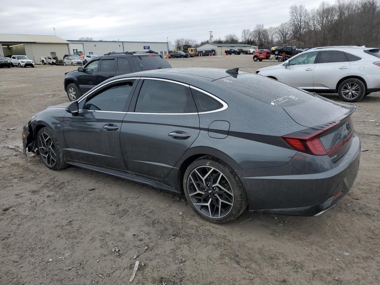 2022 Hyundai Sonata VIN KMHL14JCXNA245525 Copart auction photo, front end damage thumbnail 2