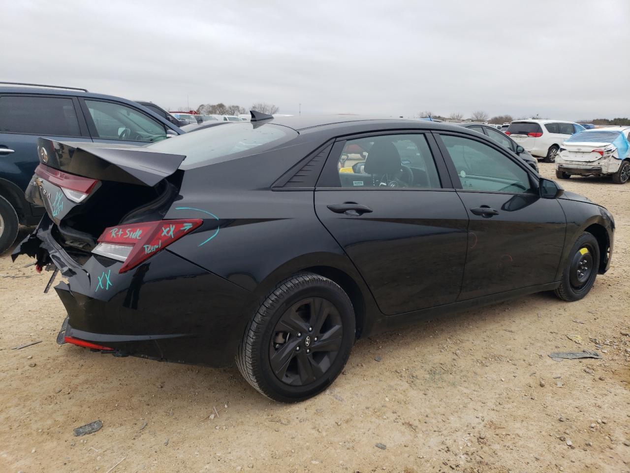 2021 Hyundai Elantra VIN 5NPLM4AGXMH043290 Copart auction photo, rear end / front end damage thumbnail 3