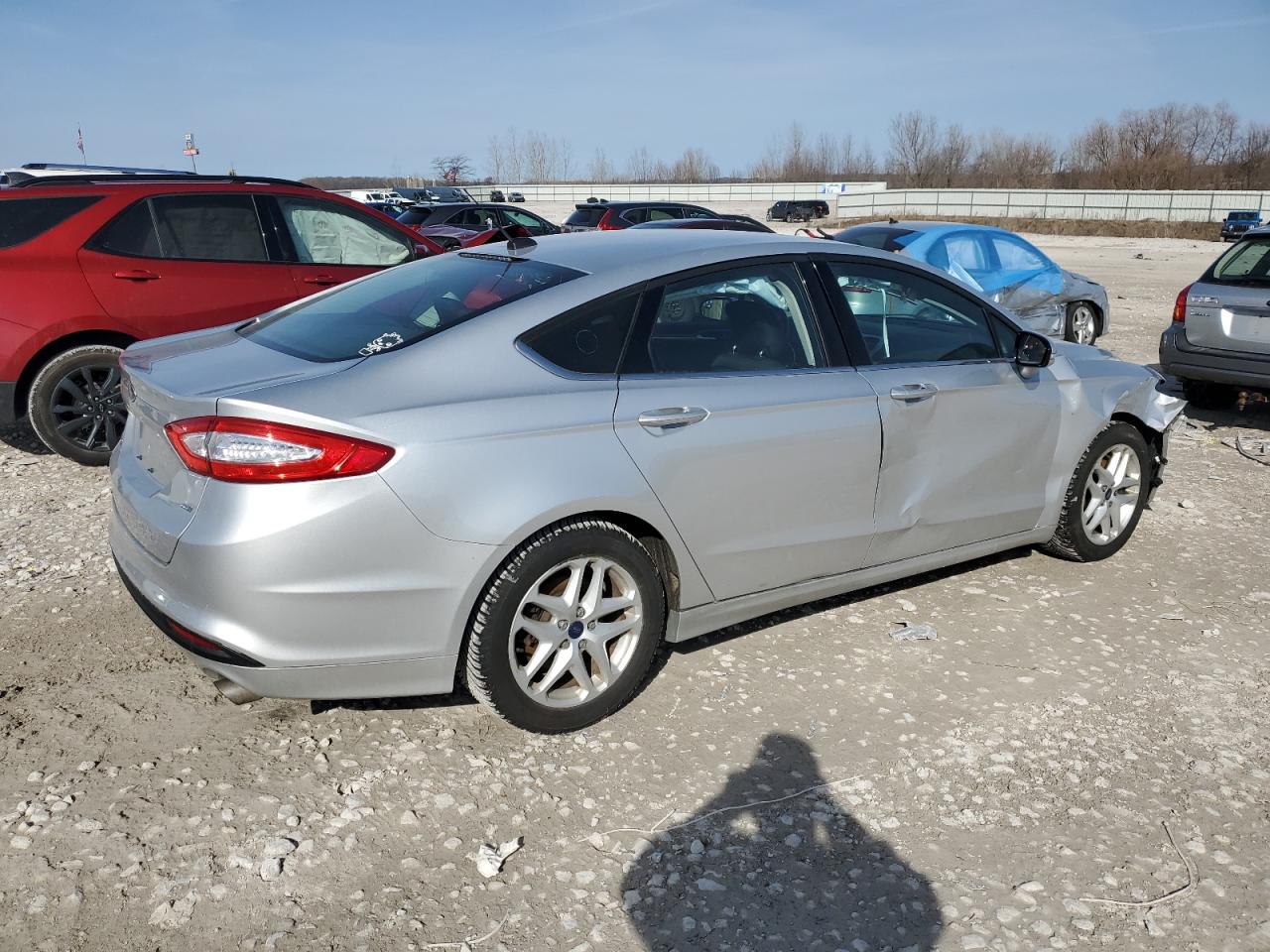 2014 Ford Fusion VIN 3FA6P0H73ER254385 Copart auction photo, front end / side damage thumbnail 3
