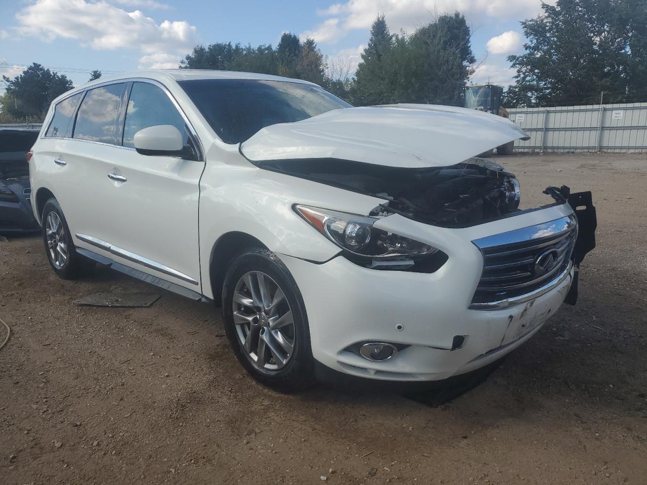 2013 Infiniti JX VIN 5N1AL0MM1DC309792 Copart auction photo, front end damage thumbnail 4