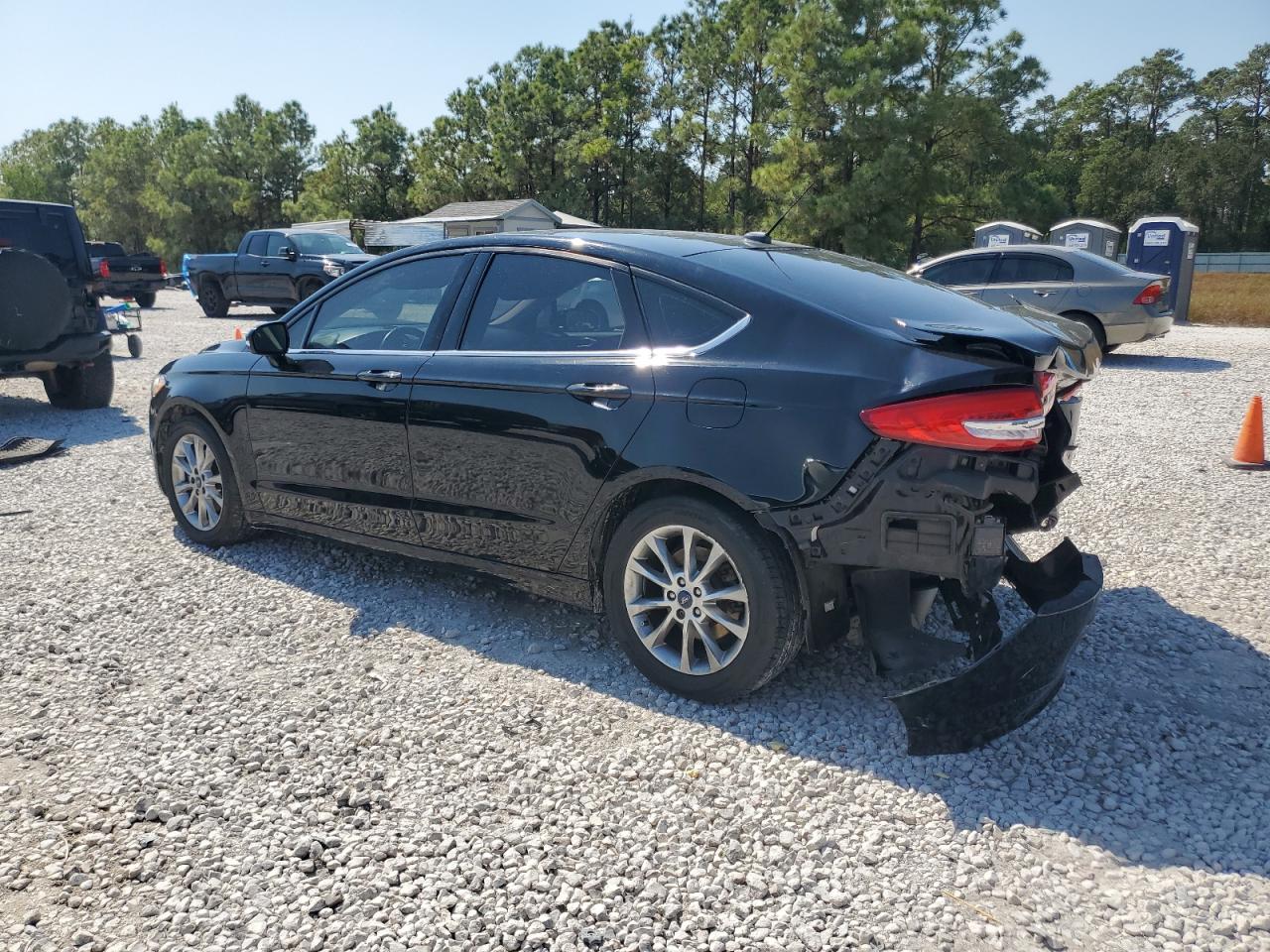 2017 Ford Fusion VIN 3FA6P0HD8HR286632 Copart auction photo, rear end damage thumbnail 2