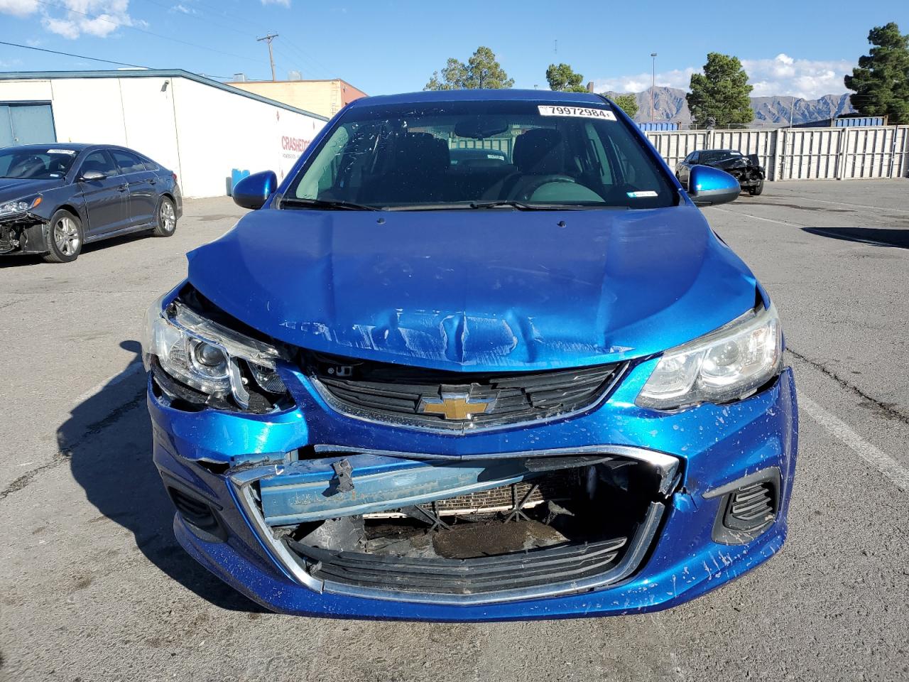 2017 Chevrolet Sonic VIN 1G1JD5SH9H4132003 Copart auction photo, front end damage thumbnail 5