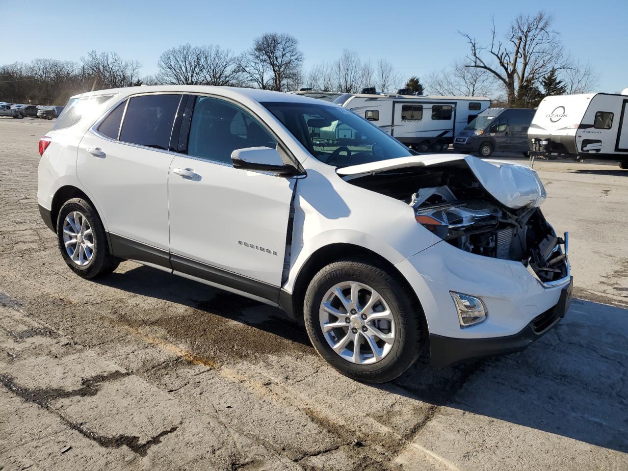 2018 Chevrolet Equinox VIN 3GNAXJEV0JS558443 Copart auction photo, front end damage thumbnail 4
