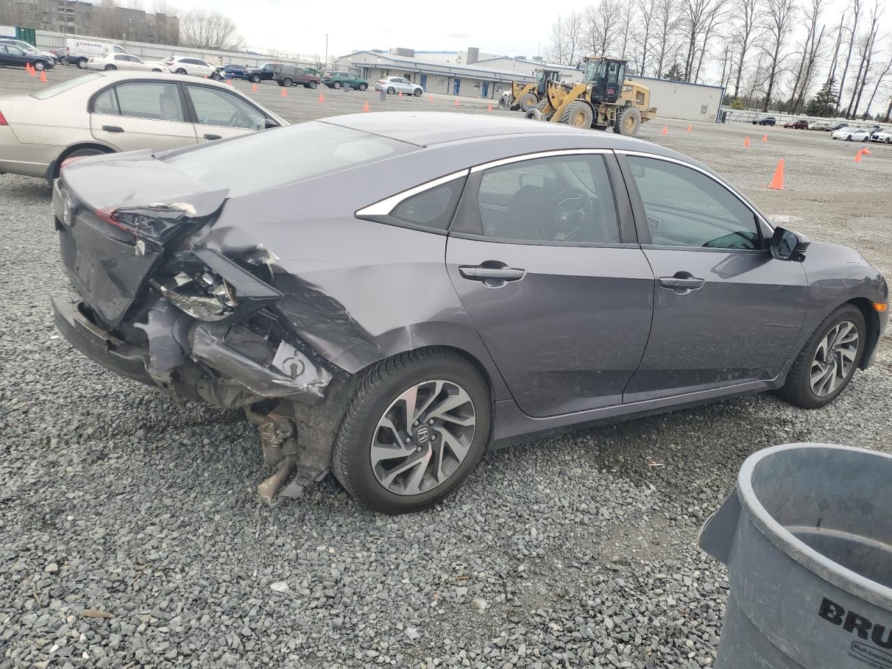2016 Honda Civic VIN 19XFC2F79GE013803 Copart auction photo, rear end damage thumbnail 3