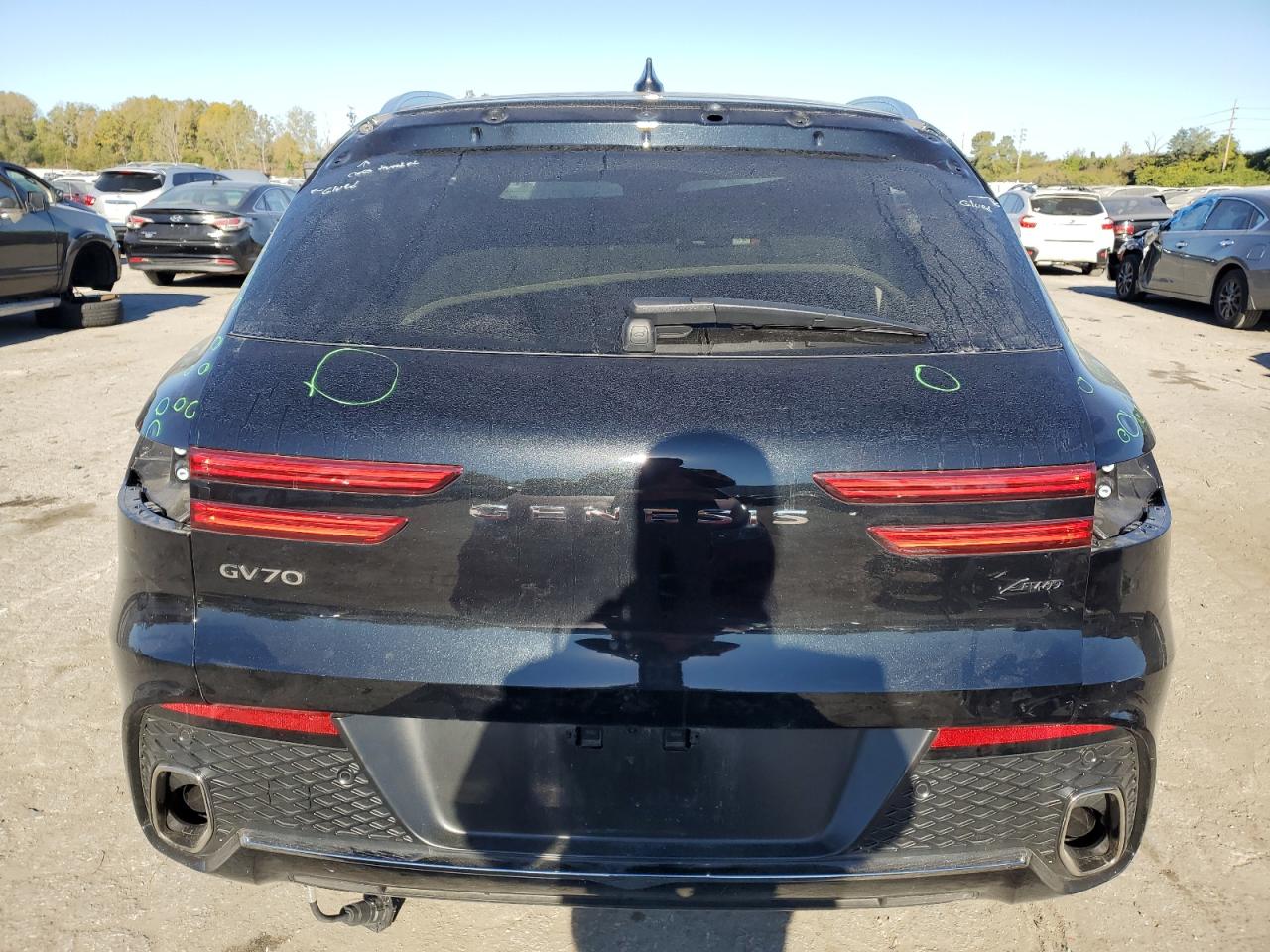 2023 Genesis Gv70 VIN KMUMADTB7PU116279 Copart auction photo, hail / front end damage thumbnail 6