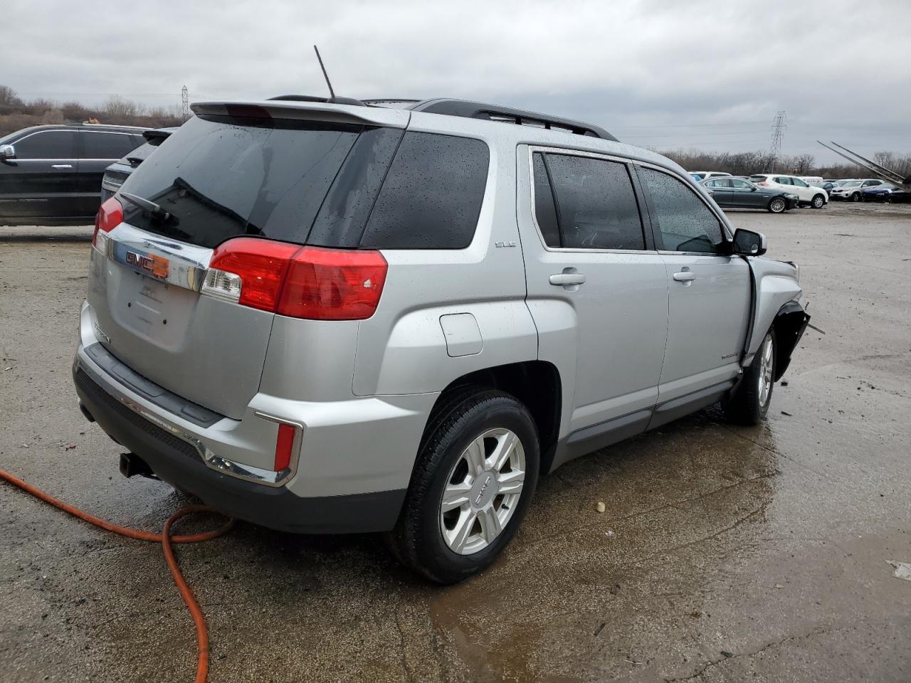 2016 GMC Terrain VIN 2GKALNEK7G6299480 Copart auction photo, front end / side damage thumbnail 3