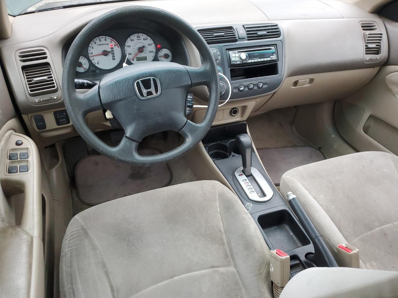 2002 Honda Civic VIN 2HGES16582H587363 Copart auction photo, front end / all over damage thumbnail 8