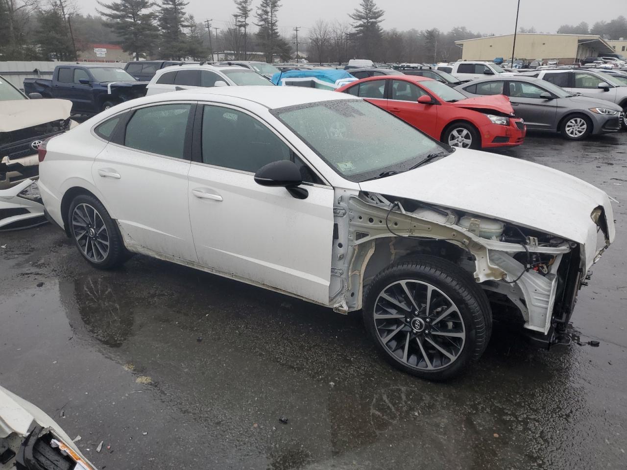 2020 Hyundai Sonata VIN 5NPEJ4J24LH044620 Copart auction photo, front end / minor dent/scratches damage thumbnail 4