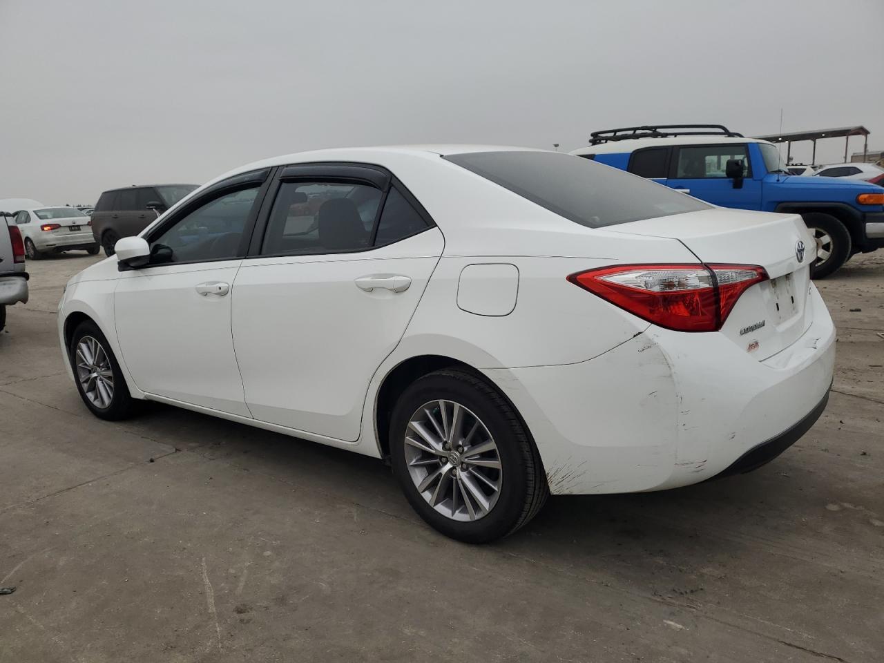2015 Toyota Corolla VIN 5YFBURHEXFP288528 Copart auction photo, side / hail damage thumbnail 2