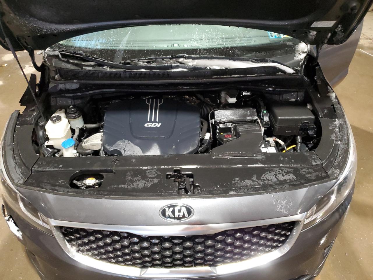 2016 KIA Sedona VIN KNDMC5C14G6138058 Copart auction photo, front end / side damage thumbnail 12