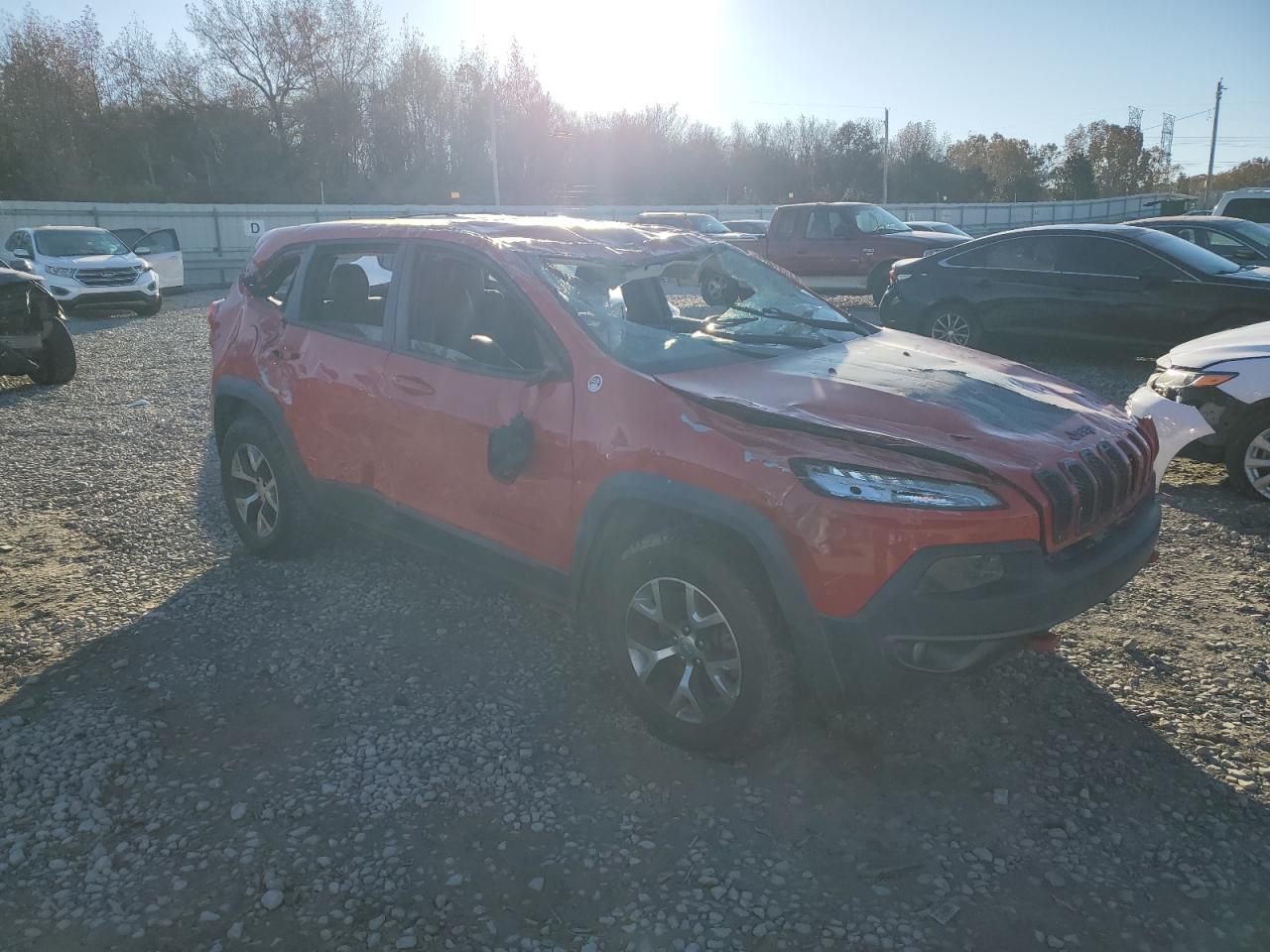 2017 Jeep Cherokee VIN 1C4PJMBS3HW622909 Copart auction photo, all over damage thumbnail 4