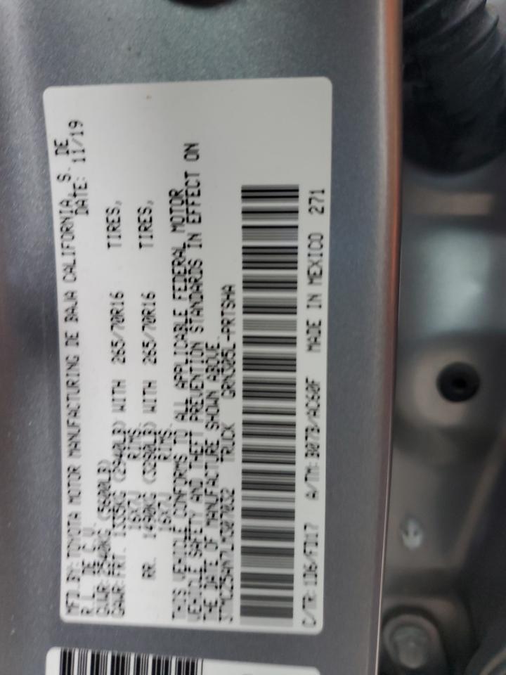 2020 Toyota Tacoma VIN 3TMCZ5AN7LM307032 Copart auction photo, front end damage thumbnail 12