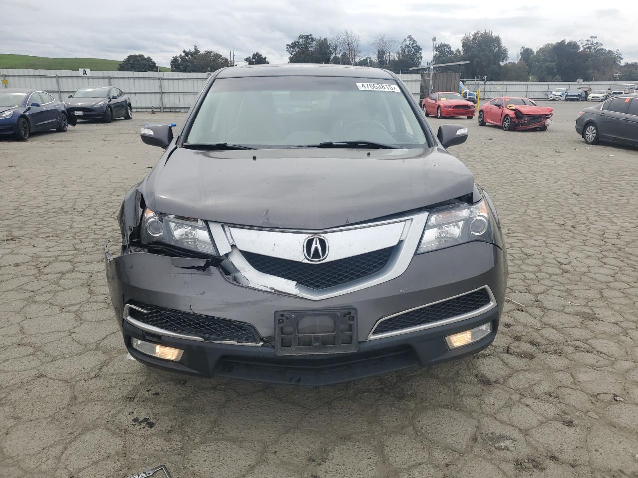 2012 Acura MDX VIN 2HNYD2H38CH533824 Copart auction photo, front end damage thumbnail 5