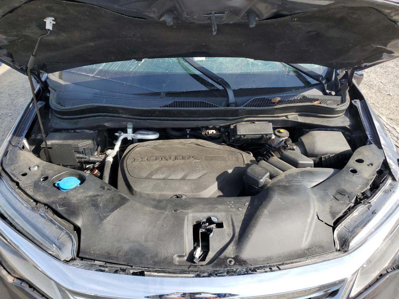 2021 Honda Pilot VIN 5FNYF6H94MB032299 Copart auction photo, rollover damage thumbnail 12