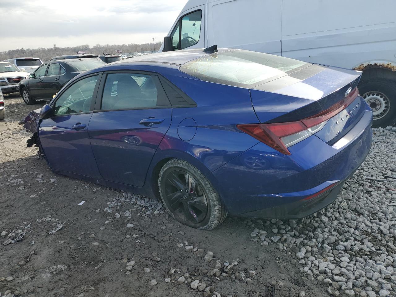 2021 Hyundai Elantra VIN 5NPLS4AG1MH033477 Copart auction photo, front end damage thumbnail 2