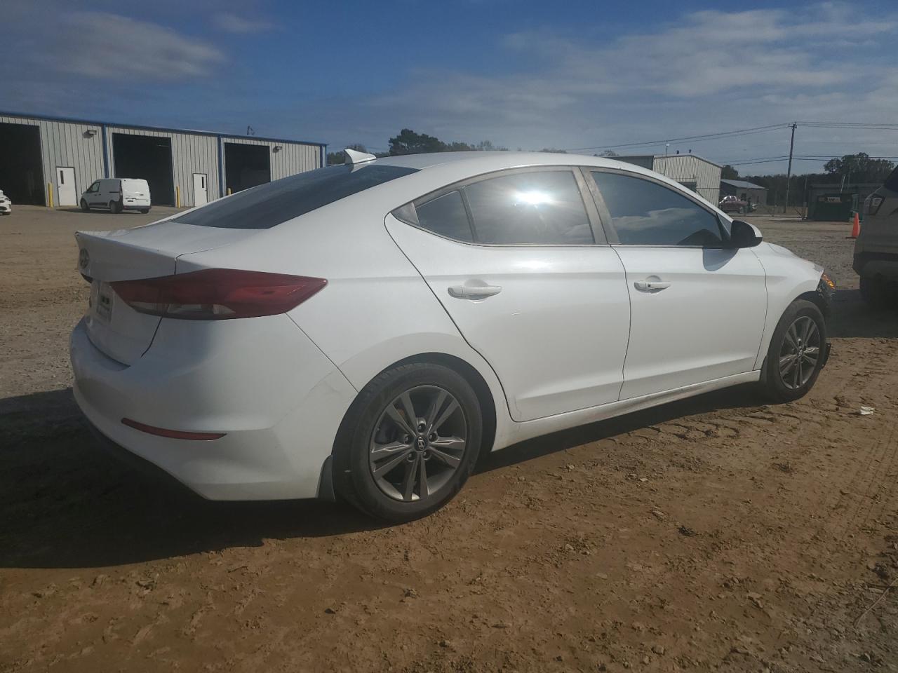 2018 Hyundai Elantra VIN 5NPD84LF3JH260284 Copart auction photo, front end / side damage thumbnail 3
