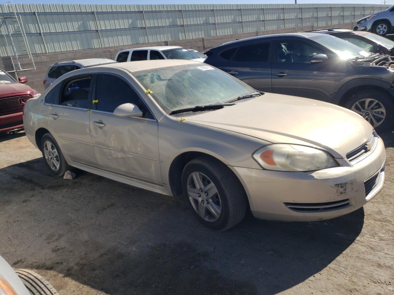 2009 Chevrolet Impala VIN 2G1WB57K891161683 Copart auction photo, vandalism / side damage thumbnail 4