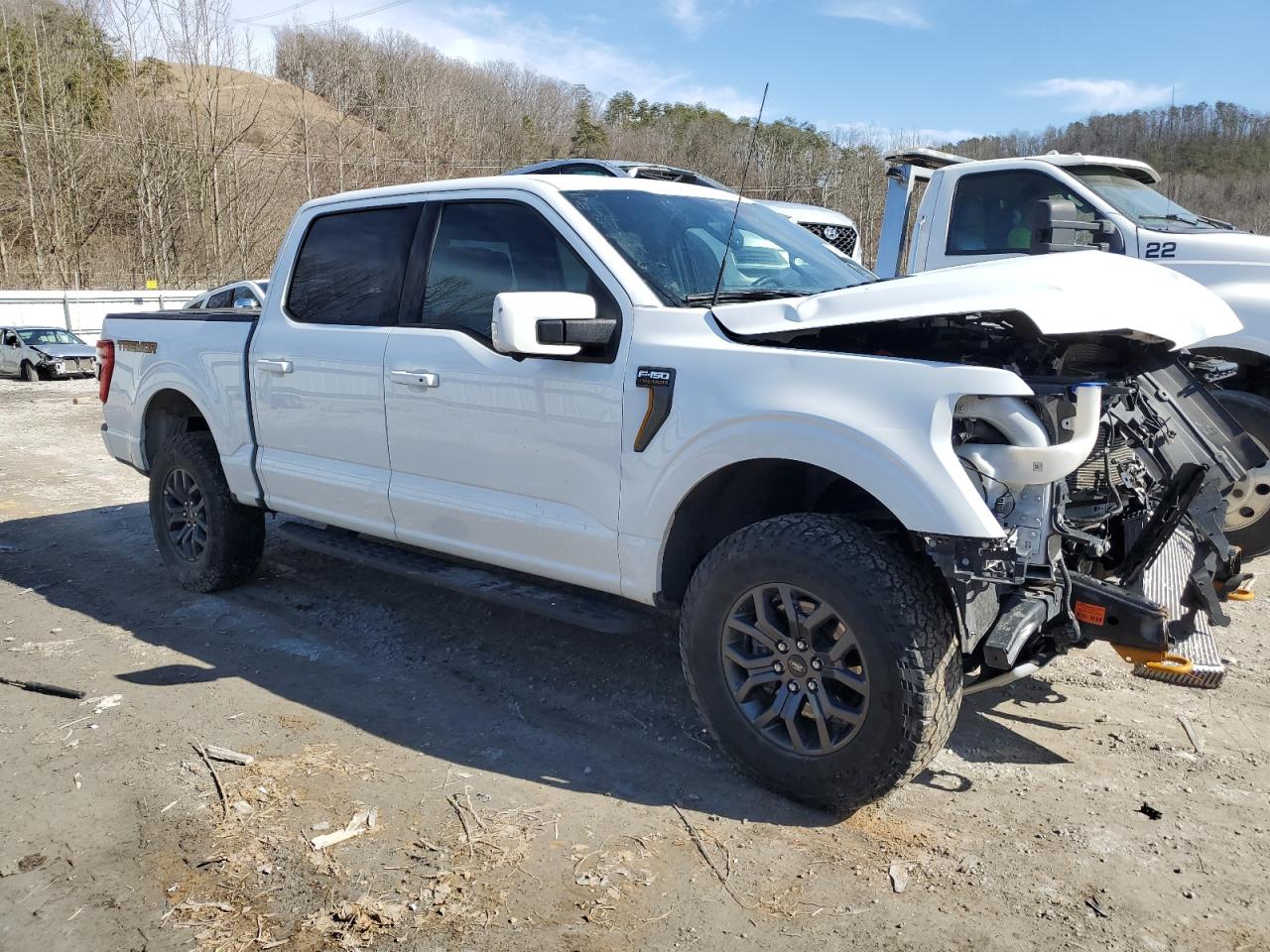 2023 Ford F-150 VIN 1FTEW1E88PFC51297 Copart auction photo, front end damage thumbnail 4