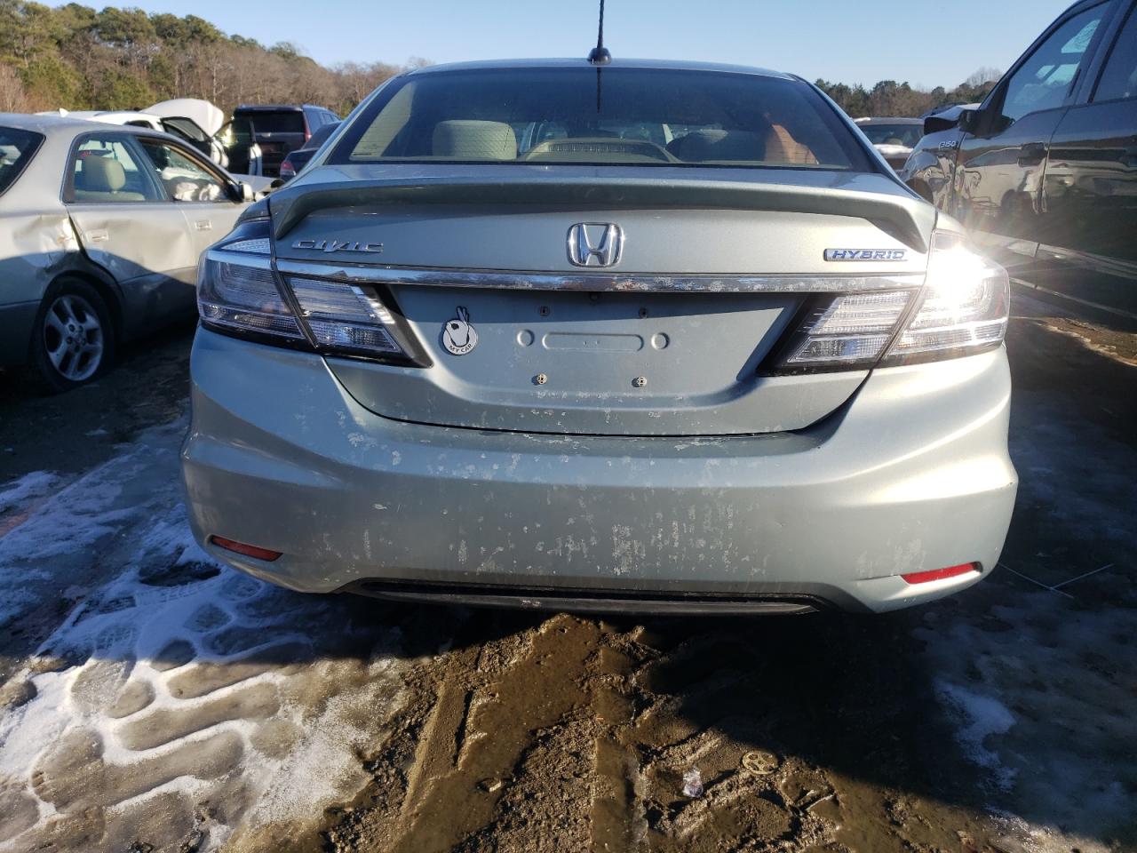 2015 Honda Civic VIN 19XFB4F22FE200978 Copart auction photo, front end / side damage thumbnail 6