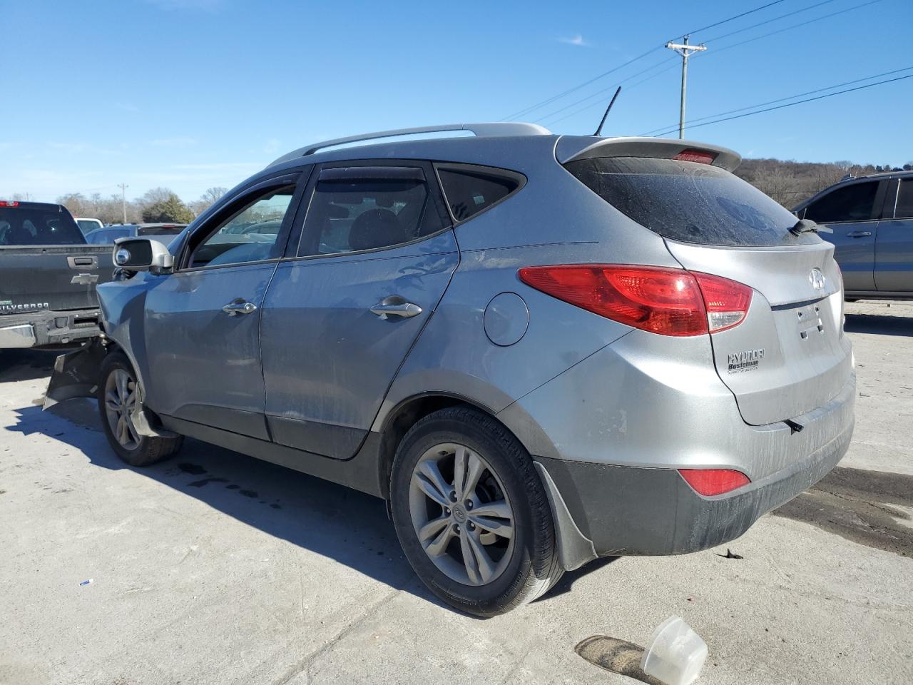 2013 Hyundai Tucson VIN KM8JU3AC5DU572551 Copart auction photo, front end damage thumbnail 2