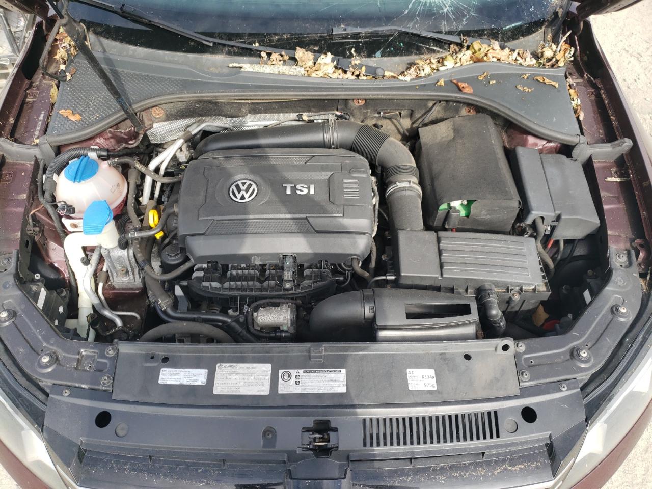 2014 Volkswagen Passat VIN 1VWBT7A32EC029231 Copart auction photo, top/roof damage thumbnail 11
