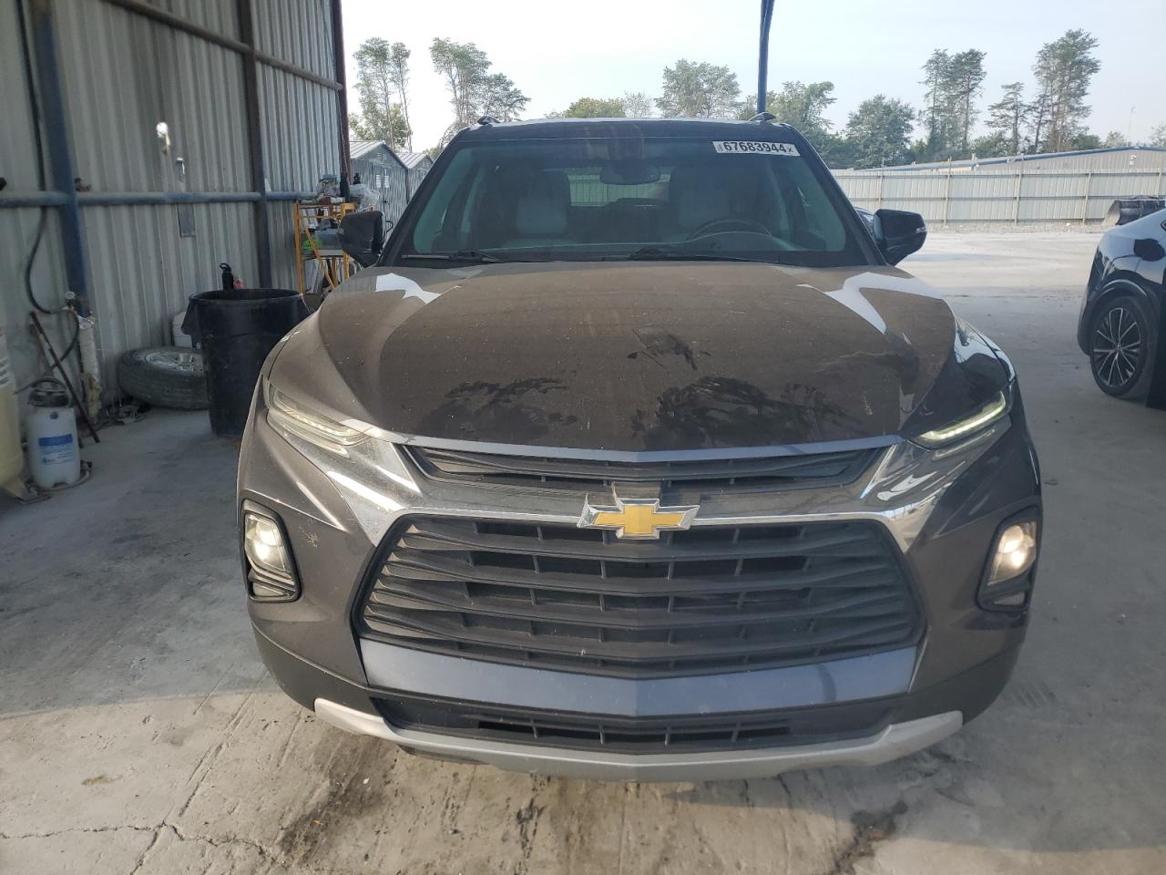 2021 Chevrolet Blazer VIN 3GNKBDRS8MS508706 Copart auction photo, top/roof damage thumbnail 5