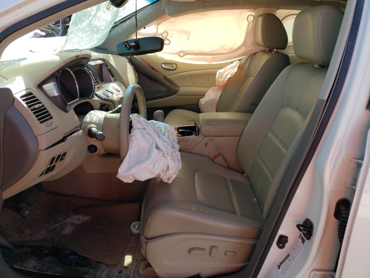 2012 Nissan Murano VIN JN8AZ1MUXCW120665 Copart auction photo, front end / undercarriage damage thumbnail 7