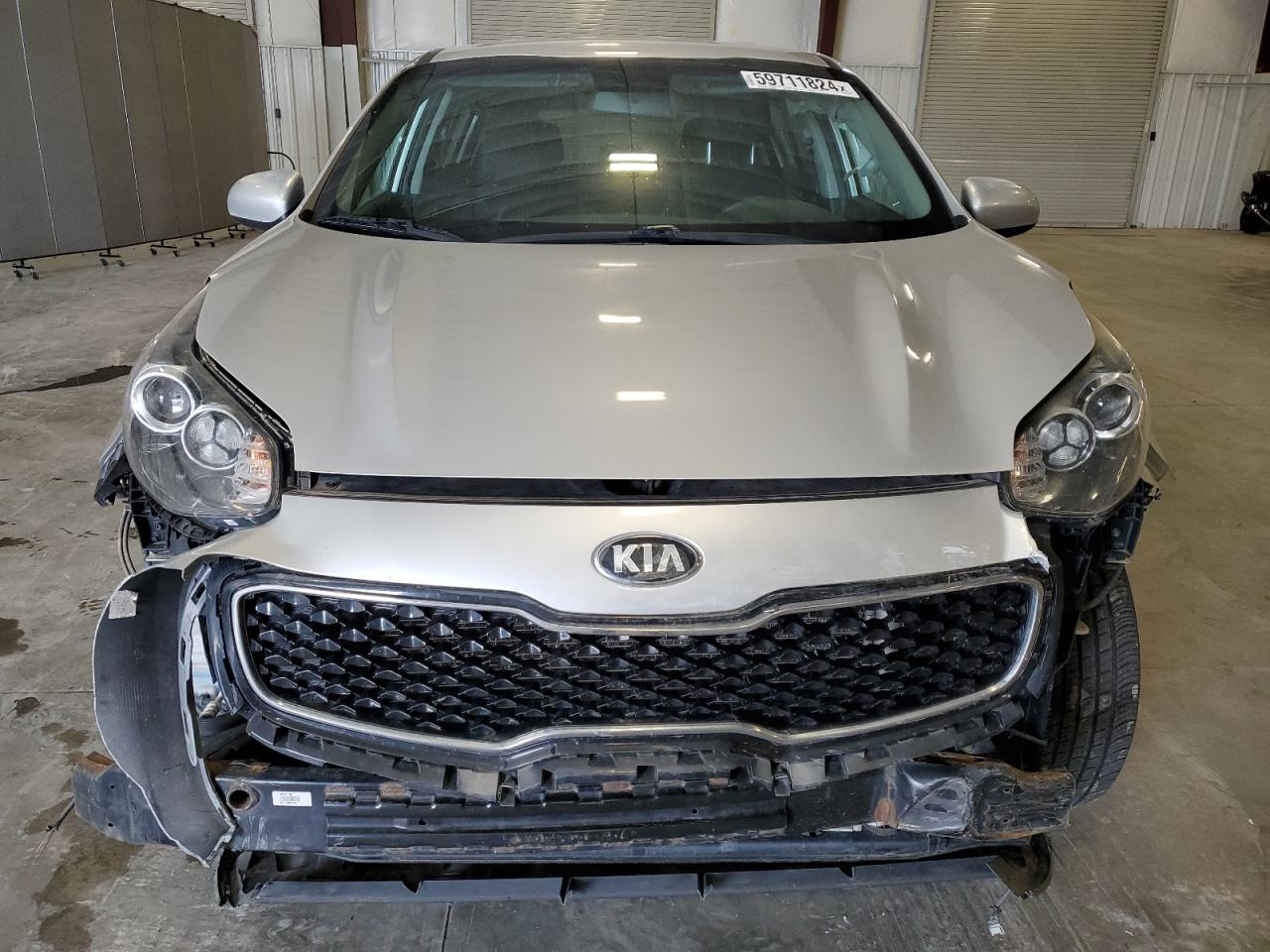 2017 KIA Sportage VIN KNDPMCAC7H7095687 Copart auction photo, front end / side damage thumbnail 5