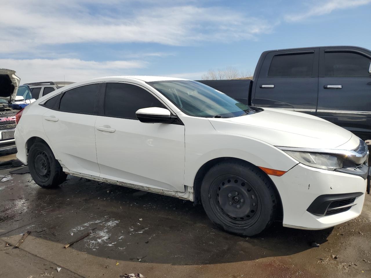 2018 Honda Civic VIN 2HGFC2F50JH583202 Copart auction photo, side damage thumbnail 4
