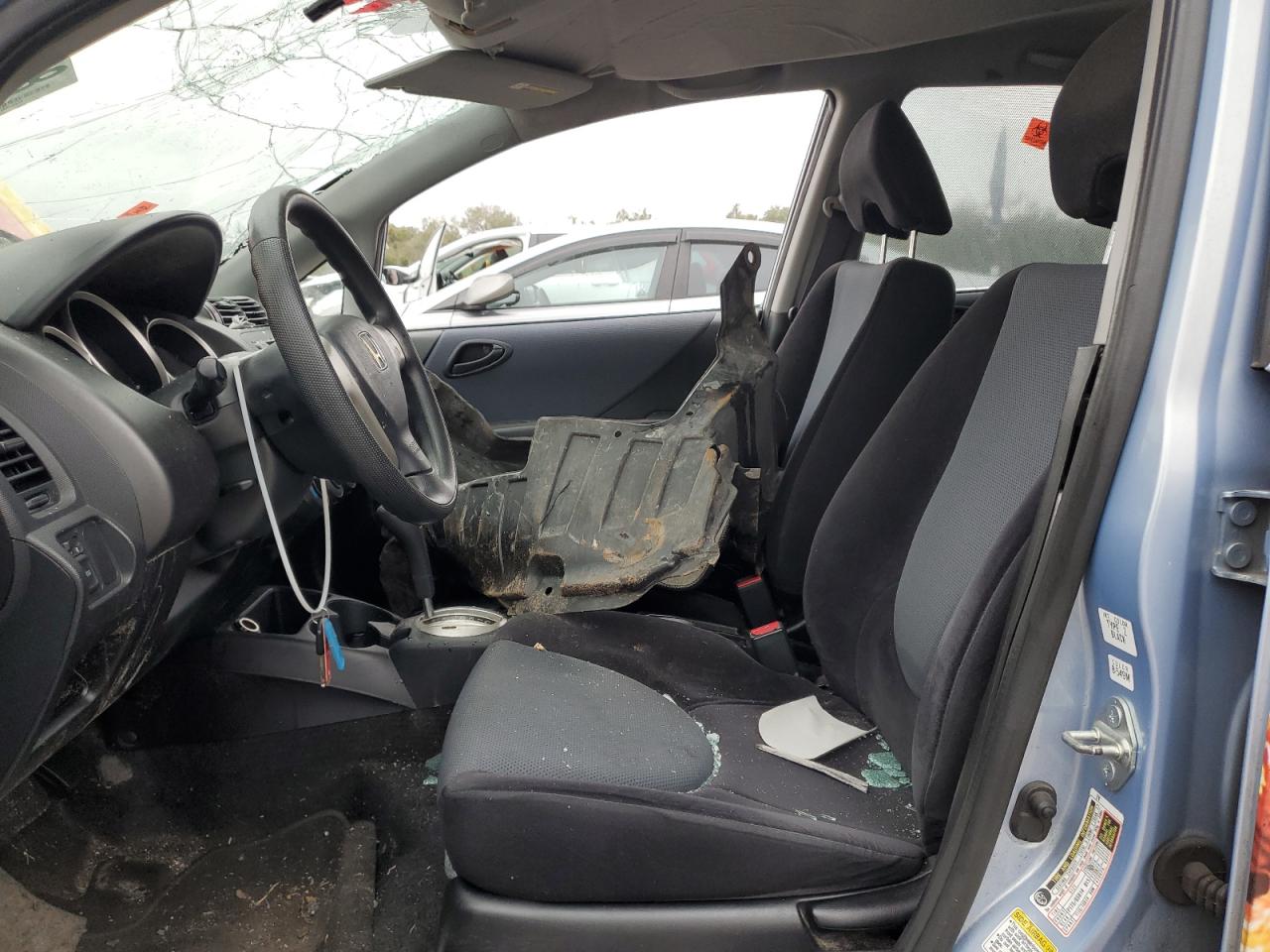 2008 Honda Fit VIN JHMGD38478S062831 Copart auction photo, rollover damage thumbnail 7