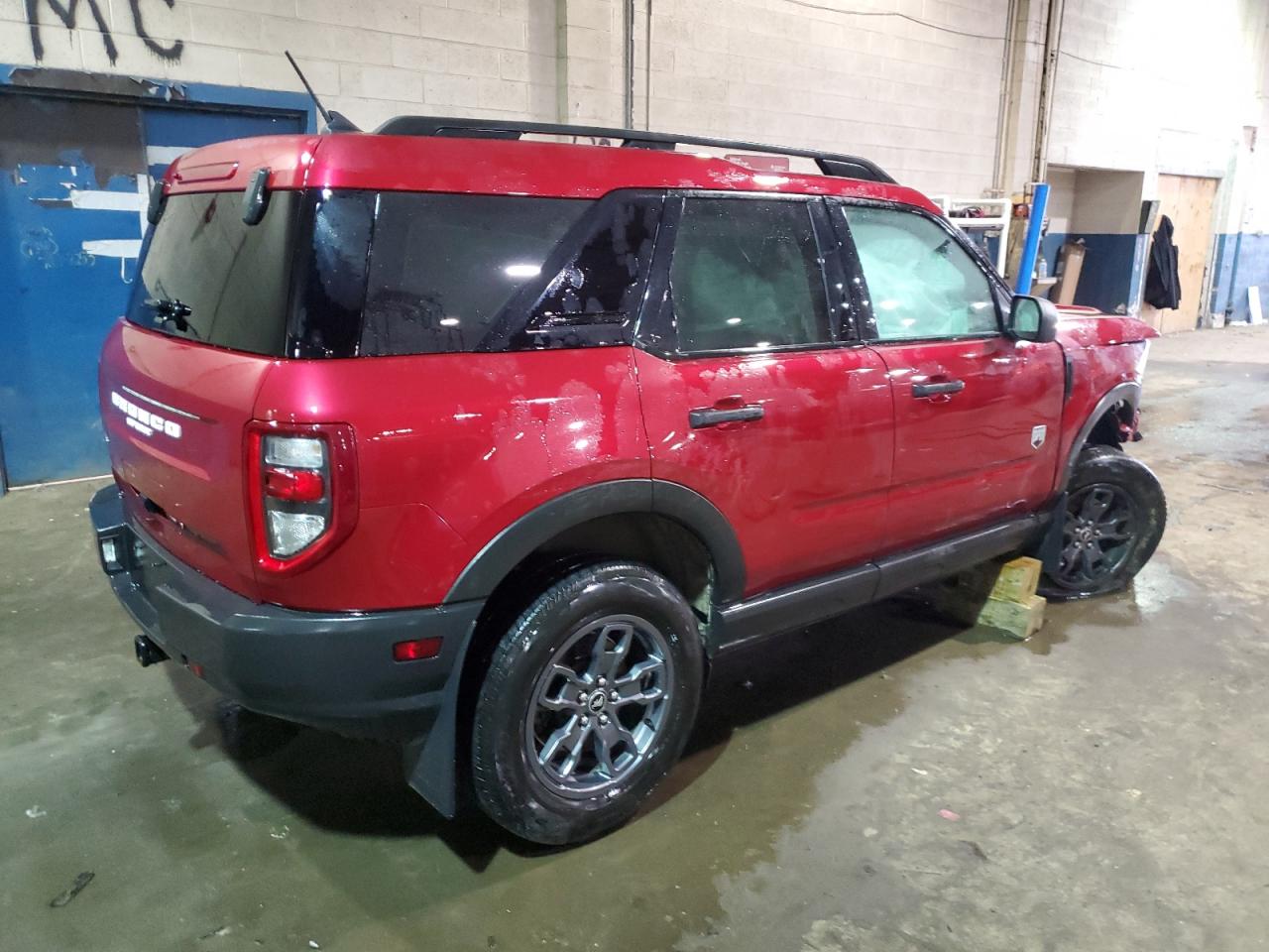 2021 Ford Bronco VIN 3FMCR9B69MRB02939 Copart auction photo, front end / side damage thumbnail 3
