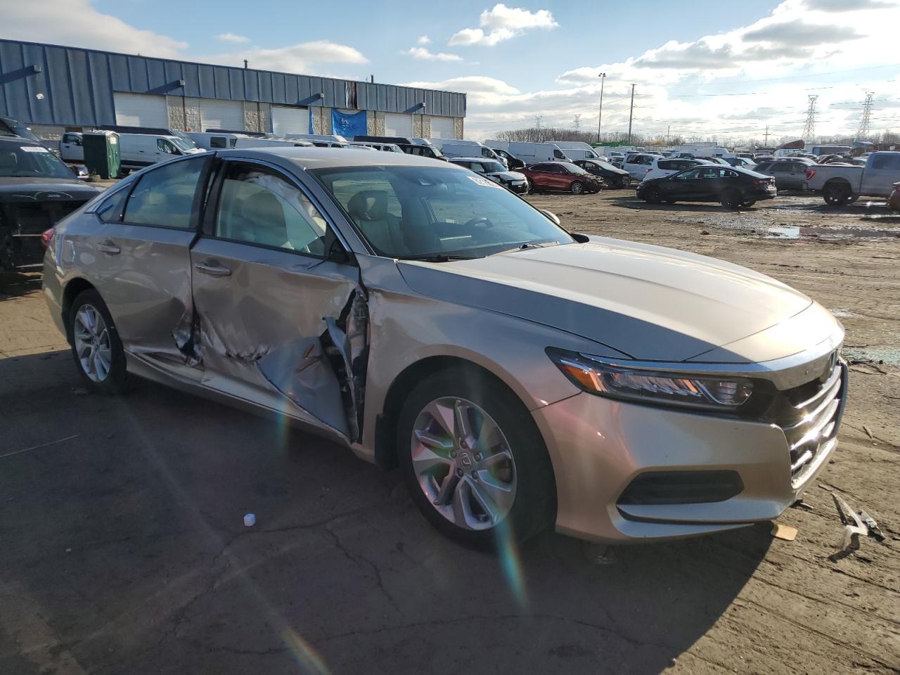 2020 Honda Accord VIN 1HGCV1F12LA120113 Copart auction photo, side damage thumbnail 4
