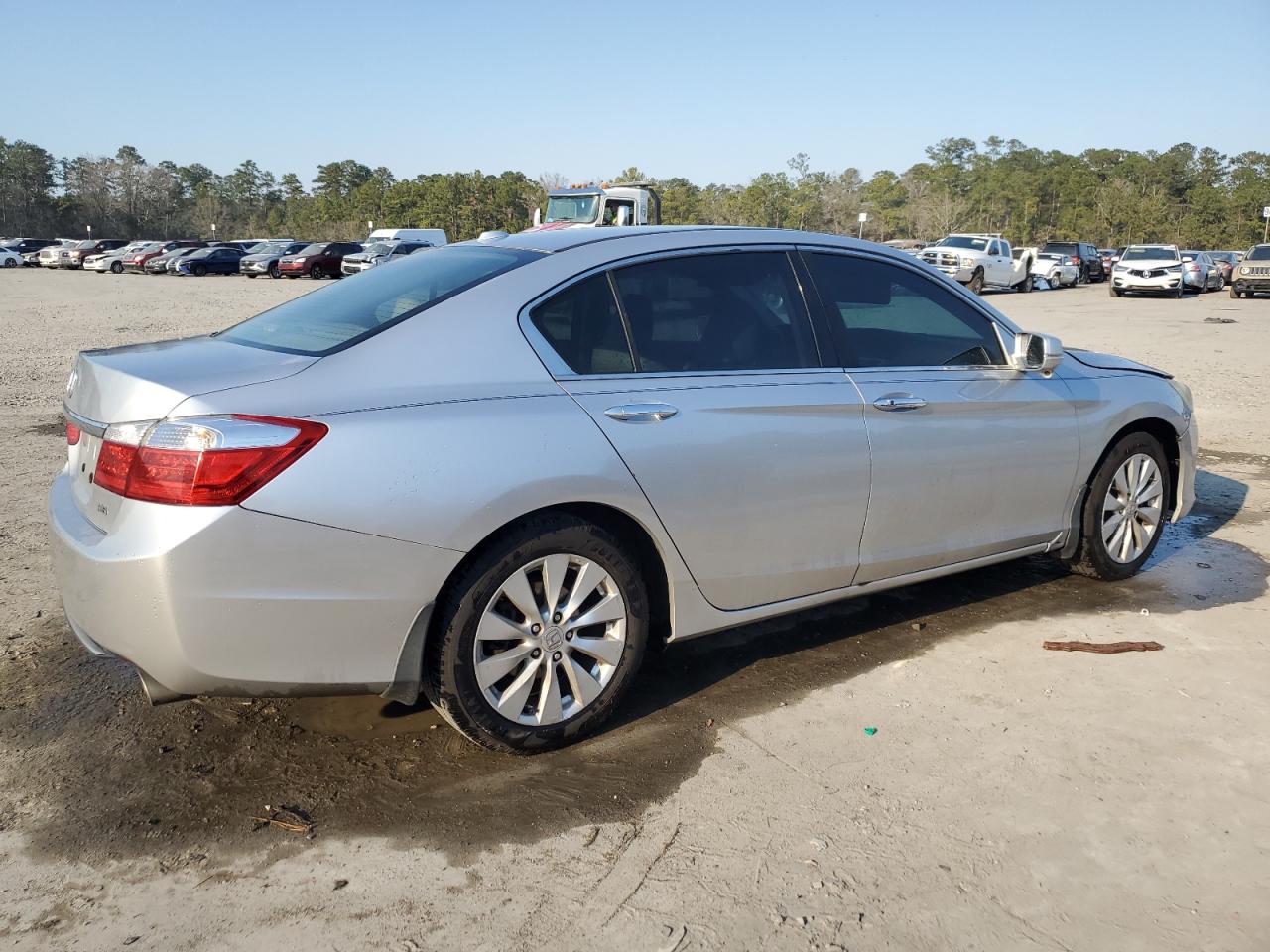 2014 Honda Accord VIN 1HGCR3F89EA020199 Copart auction photo, side damage thumbnail 3