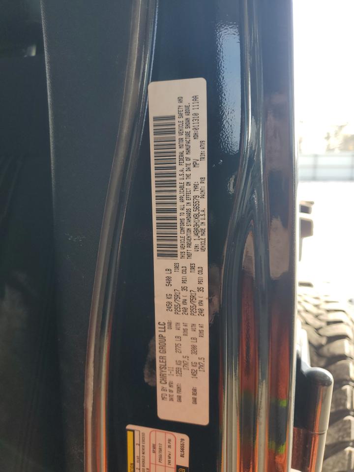 2011 Jeep Wrangler VIN 1J4BA3H1XBL565579 Copart auction photo, side damage thumbnail 12